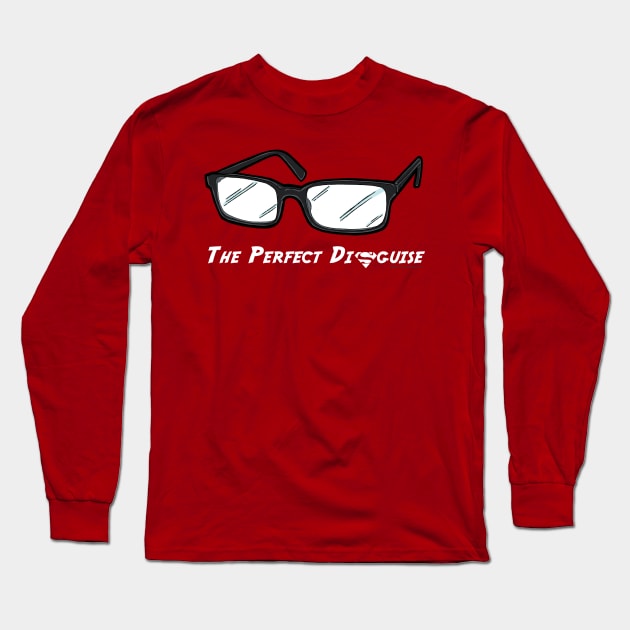 The Perfect Disguise Superhero Glasses Costume Long Sleeve T-Shirt by House_Of_HaHa